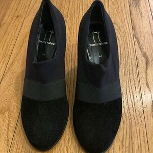 Thierry Rabotin black suede, and ribbon shoes with tags